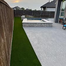 Backyard-Poolside-Sideyard-Artificial-Turf-Installation-in-Little-Elm-Texas 1